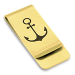 Stainless Steel Religious Anchor Classic Slim Money Clip