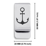 Stainless Steel Religious Anchor Classic Slim Money Clip