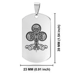 Stainless Steel Vintage Club Suit Dog Tag Keychain - Comfort Zone Studios