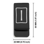 Stainless Steel Elder Futhark Isa Rune Classic Slim Money Clip