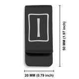 Stainless Steel Elder Futhark Isa Rune Classic Slim Money Clip