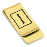 Stainless Steel Elder Futhark Isa Rune Classic Slim Money Clip