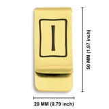 Stainless Steel Elder Futhark Isa Rune Classic Slim Money Clip
