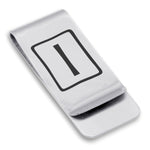 Stainless Steel Elder Futhark Isa Rune Classic Slim Money Clip