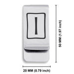Stainless Steel Elder Futhark Isa Rune Classic Slim Money Clip