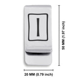 Stainless Steel Elder Futhark Isa Rune Classic Slim Money Clip
