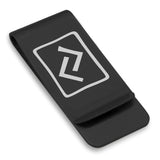 Stainless Steel Elder Futhark Jera Rune Classic Slim Money Clip