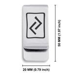 Stainless Steel Elder Futhark Jera Rune Classic Slim Money Clip