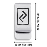 Stainless Steel Elder Futhark Jera Rune Classic Slim Money Clip