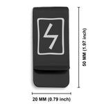 Stainless Steel Elder Futhark Sowulo Rune Classic Slim Money Clip