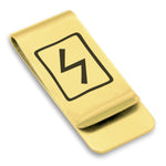 Stainless Steel Elder Futhark Sowulo Rune Classic Slim Money Clip