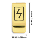Stainless Steel Elder Futhark Sowulo Rune Classic Slim Money Clip