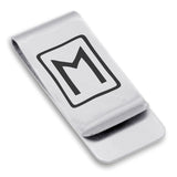 Stainless Steel Elder Futhark Ehwaz Rune Classic Slim Money Clip