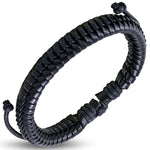 Genuine Leather Fishtail Braided Wrap Rope Adjustable Bracelet - Comfort Zone Studios