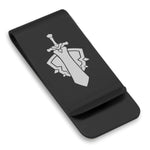 Stainless Steel Warrior Fantasy Class Classic Slim Money Clip