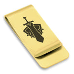 Stainless Steel Warrior Fantasy Class Classic Slim Money Clip