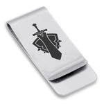 Stainless Steel Warrior Fantasy Class Classic Slim Money Clip