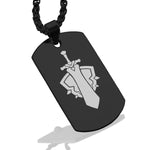 Stainless Steel Warrior Fantasy Class Dog Tag Pendant