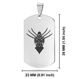 Stainless Steel Assassin Fantasy Class Dog Tag Keychain
