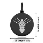 Stainless Steel Assassin Fantasy Class Round Medallion Keychain