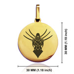 Stainless Steel Assassin Fantasy Class Round Medallion Keychain