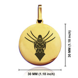 Stainless Steel Assassin Fantasy Class Round Medallion Keychain