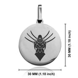 Stainless Steel Assassin Fantasy Class Round Medallion Keychain