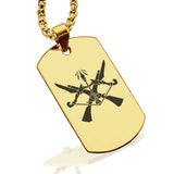 Stainless Steel Marksman Fantasy Class Dog Tag Pendant