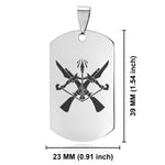 Stainless Steel Marksman Fantasy Class Dog Tag Keychain