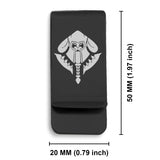 Stainless Steel Mercenary Fantasy Class Classic Slim Money Clip