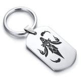 Stainless Steel Mage Fantasy Class Dog Tag Keychain