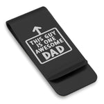 Stainless Steel Awesome Dad Classic Slim Money Clip
