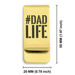 Stainless Steel #DadLife Classic Slim Money Clip