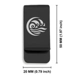 Stainless Steel Water Element Classic Slim Money Clip