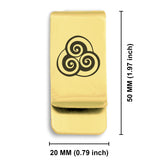 Stainless Steel Air Element Classic Slim Money Clip