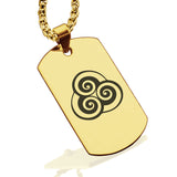 Stainless Steel Air Element Dog Tag Pendant - Comfort Zone Studios