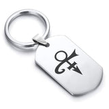 Stainless Steel Four Horsemen of the Apocalypse (War) Dog Tag Keychain