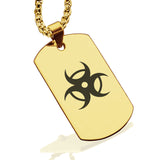 Stainless Steel Four Horsemen of the Apocalypse (Pestilence) Dog Tag Pendant