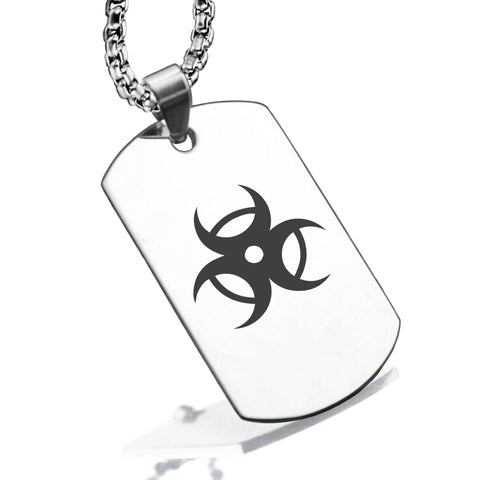 Stainless Steel Four Horsemen of the Apocalypse (Pestilence) Dog Tag Pendant