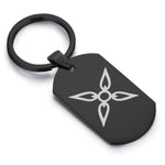 Stainless Steel Four Horsemen of the Apocalypse (Conquest) Dog Tag Keychain