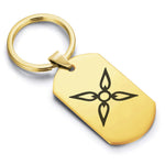 Stainless Steel Four Horsemen of the Apocalypse (Conquest) Dog Tag Keychain