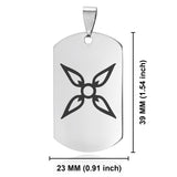 Stainless Steel Four Horsemen of the Apocalypse (Conquest) Dog Tag Keychain