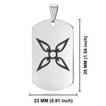 Stainless Steel Four Horsemen of the Apocalypse (Conquest) Dog Tag Pendant