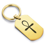 Stainless Steel Four Horsemen of the Apocalypse (Death) Dog Tag Keychain