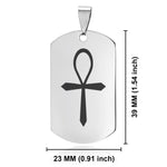 Stainless Steel Four Horsemen of the Apocalypse (Death) Dog Tag Keychain