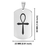 Stainless Steel Four Horsemen of the Apocalypse (Death) Dog Tag Keychain