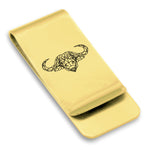 Stainless Steel Geometric Polygon Buffalo Classic Slim Money Clip