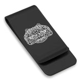 Stainless Steel Geometric Polygon Crocodile Classic Slim Money Clip