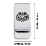 Stainless Steel Geometric Polygon Crocodile Classic Slim Money Clip