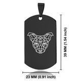 Stainless Steel Geometric Polygon Dog Dog Tag Pendant - Comfort Zone Studios